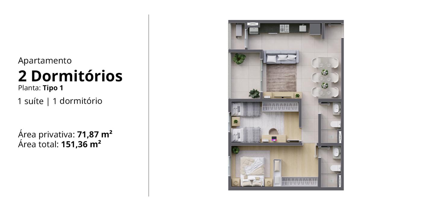 Apartamento à venda com 2 quartos, 71m² - Foto 4