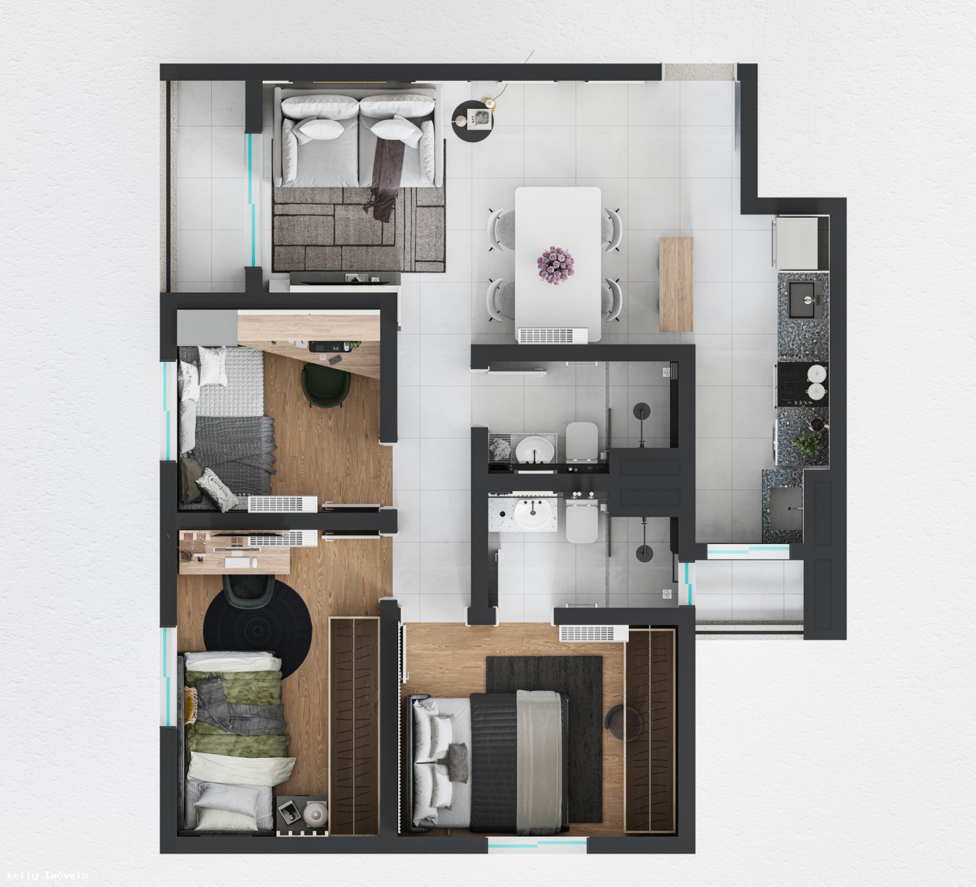 Apartamento à venda com 3 quartos, 65m² - Foto 26