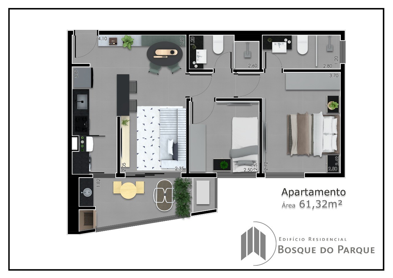 Apartamento, 2 quartos, 61 m² - Foto 19