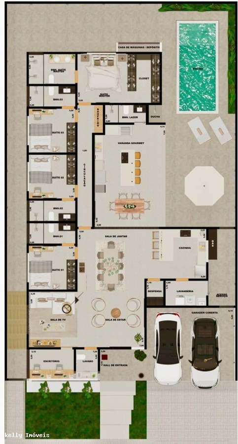 Casa de Condomínio, 4 quartos - Foto 29