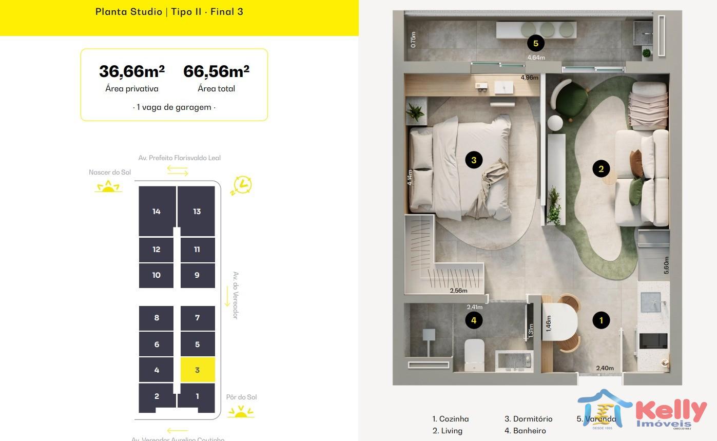 Apartamento, 1 quarto, 36 m² - Foto 17