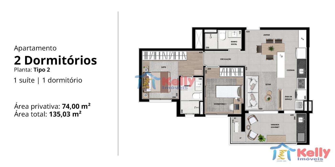 Apartamento, 2 quartos, 74 m² - Foto 28